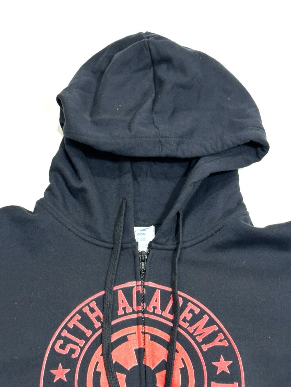Star Wars Sith Academy Imperial Alumni Zip Hoodie Black Mens Medium Full Zip - Picture 2 of 16